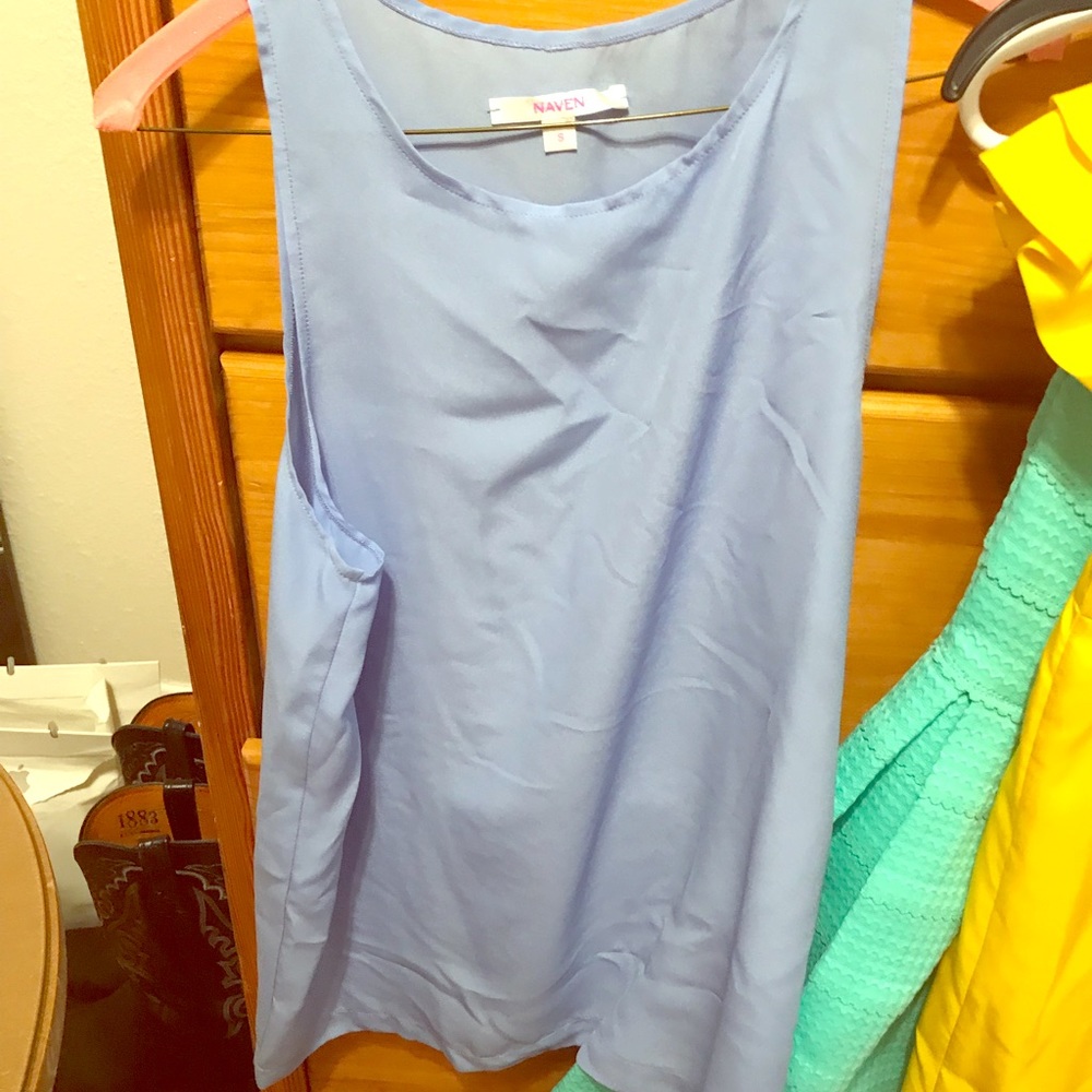 Periwinkle Naven top. Worn once. Size small